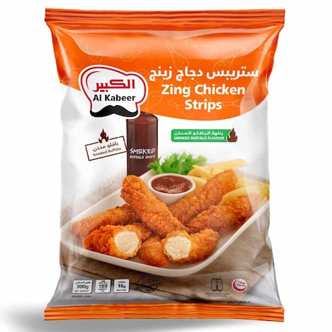 Al Kabeer Zing Chicken Strips Smoked Buffalo 700g