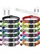 12 Pack Cat Collars with Bell, Adjustable Nylon Cat Collar Cat Collars Anti-Lost Tags