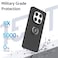 Xiaomi Redmi Note 14 Pro Case Flexible Silicone Protective Bumper, Camera Protection Thin Translucent Shockproof Matte Cover with 360 rotational Magnetic Ring Holder For Redmi Note 14 Pro 5G (Green)