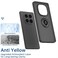 Xiaomi Redmi Note 14 Pro Case Flexible Silicone Protective Bumper, Camera Protection Thin Translucent Shockproof Matte Cover with 360 rotational Magnetic Ring Holder For Redmi Note 14 Pro 5G (Green)