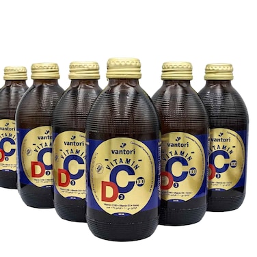 Vantori Vitamin C 100 Plus D3 with Honey Carbonated Flavoured Drink 250ml Pack of 6