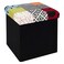 Foldable Patchwork Storage Pouffe