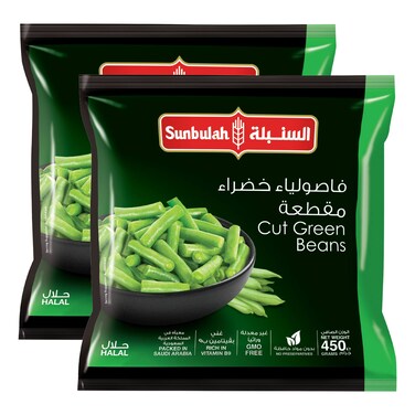 Sunbulah Cut Green Beans, 450g Pack of 2