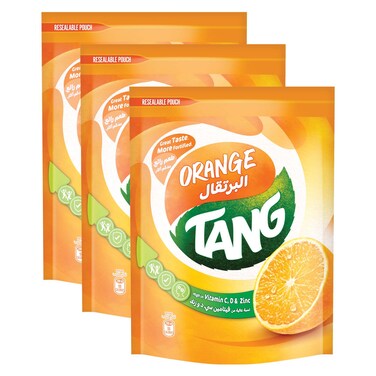 تانغ برتقال مسحوق مشروب سريع التحضير كيس  375 غرام حزمة من 3
