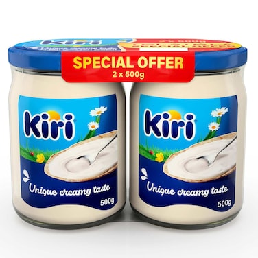 Kiri Cheese, 500g Jar, Pack of 2