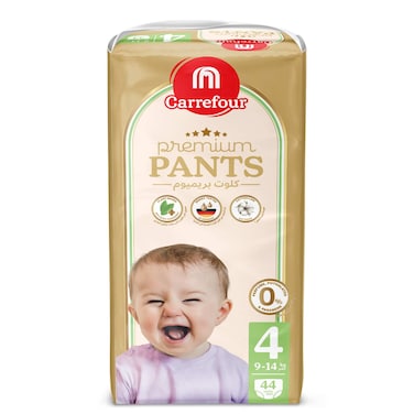 Carrefour Premium Diaper Pants Size 4 9-14kg 44 Pants 