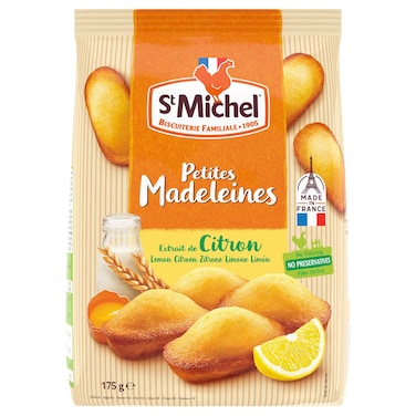 سانت ميشيل كعكة مادلين إسفنجية بالليمون 175 غرام