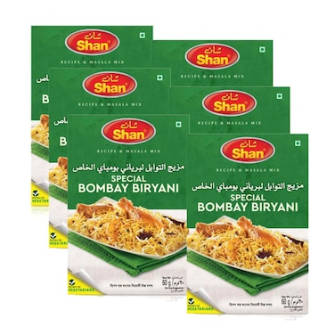 Shan Special Bombay Biryani Masala 60g Pack of 6