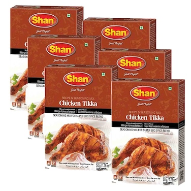 Shan Tikka Masala, 50g Pack of 6
