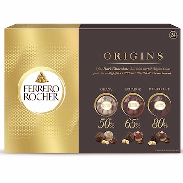 Ferrero Rocher Origins Assortment Dark Chocolate 24 Rocher 187.5g