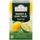 Ahmad Tea Lemon and Lime Twist Flavoured Black Tea with Fruit Pieces 20 Tea Bags
