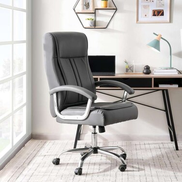 Pan Home Malbon Office High Back Chair - Grey