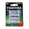 بطاريات قابلة للشحن من توشيبا، سعة 1000 مللي أمبير، 4 قطع، من نوع AA BP4 - رمادي