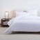 طقم غطاء لحاف بان هوم لوكس قطني تنسل، 3 قطع، 200×200 سم - أبيض