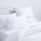 طقم غطاء لحاف بان هوم لوكس قطني تنسل، 3 قطع، 200×200 سم - أبيض