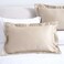 طقم غطاء وسادة أكسفورد من بان هوم لوكس قطني تنسل مكون من قطعتين، 50×75+5 سم - رملي
