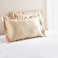 طقم غطاء وسادة أكسفورد من بان هوم لوكس قطني تنسل مكون من قطعتين، 50×75+5 سم - رملي