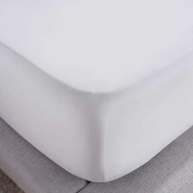 ملاءة سرير بان هوم كونشوس يوكاسيل المجهزة 90×200+25 سم - أبيض ساطع