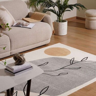 سجادة بان هوم بويبلا المصنوعة من الألياف الدقيقة، مقاس 160×230 سم - رمادي