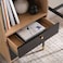 Pan Home Ruwa Office Bookcase With 2 Drawer - - Natural Black