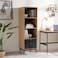 Pan Home Ruwa Office Bookcase With 2 Drawer - - Natural Black