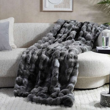 Pan Home Brezza Supersoft Fur Blanket 150x200cm - Grey