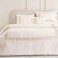 Pan Home Hotel Nouveau Nora Velvet 4-Piece King Comforter Set 240x260cm - Cream