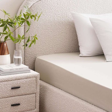 ملاءة سرير بان هوم ريفلكشن هوم، 230 خيطًا من قماش البيركال، مقاس كوين، 160×200+33 سم - أخضر