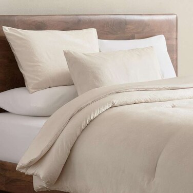 طقم لحاف كامل من بان هوم كلاسيك ريفولي، 3 قطع، 300 خيط قطني، جاكار، 160×240 سم - عاجي