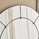 Pan Home Vega Handmade Brass Arch Floor Mirror 90x4x183 - Black