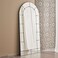 Pan Home Vega Handmade Brass Arch Floor Mirror 90x4x183 - Black
