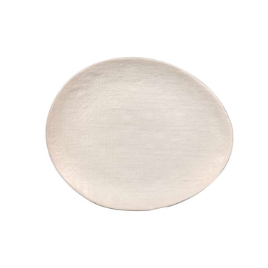 طبق عشاء بان هوم بيبلي ستونوير 27.7x22.5x2.4 سم - أبيض فاتح