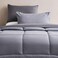طقم لحاف كوين قابل للعكس من بان هوم إيفري داي، مكون من 3 قطع، 200×240 سم - فضي/رمادي