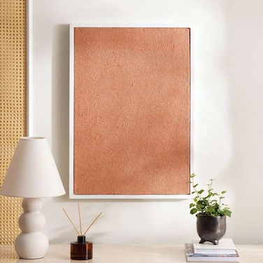 لوحة جدارية من القماش من بان هوم أبيكس بإطار خشبي 50×70 سم - بني