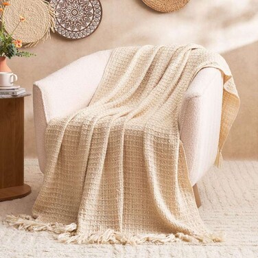 بطانية بان هوم إتيرنيتي سميكة 130 × 170 سم - بيج