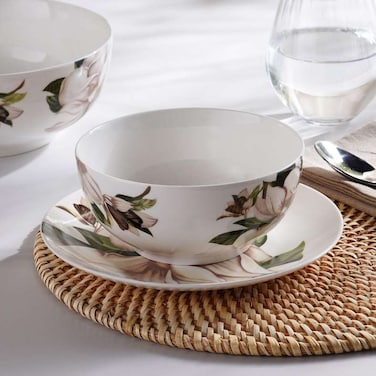Pan Home Yulania New Bone China Cereal Bowl Dia14cm - White