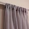Pan Home Hailey Sheer 2 Piece Curtain Set 135x240cm - Grey