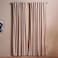 Pan Home Amanda Velvet 2 Piece Blackout Curtain Set 130x240cm - Beige