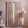 Pan Home Amanda Velvet 2 Piece Blackout Curtain Set 130x240cm - Beige