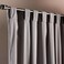 Pan Home Amanda Velvet 2 Piece Blackout Curtain Set 130x300cm - Grey