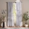 Pan Home Ellington Organza Sheer 2 Piece Curtain Set 135x240cm - Silver Grey