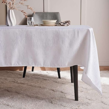 غطاء طاولة بان هوم أرميا 150×250 سم - أبيض