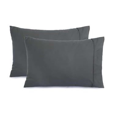 طقم أغطية وسائد من قطعتين من بان هوم إمينينس ليفينج، 50×75 سم، لون رمادي