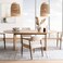 Pan Home Detroit 6 Seater Dining Table Melamine - Natural