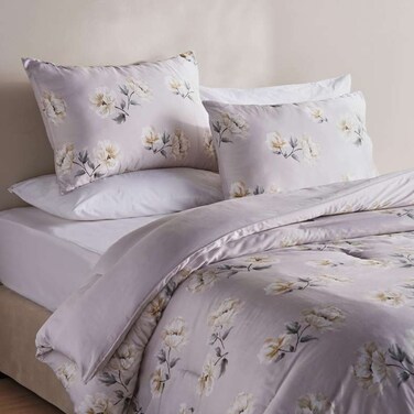 طقم لحاف كينج من بان هوم ديزاينورا بوتانيكال، 3 قطع، 240×260 سم - بيج