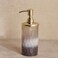 Pan Home Sterling Ombre Glass Soap Dispenser 8X8X20cm - Clear/Black