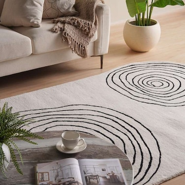 سجادة بان هوم كجوتلا المصنوعة يدويًا من الصوف 200×300 سم - عاجي