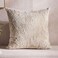 وسادة بيرنيس المحشوة المطرزة من بان هوم، مقاس 50×50 سم - لون طبيعي
