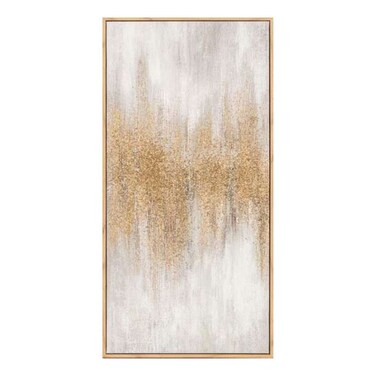 لوحة جدارية من قماش فيلينا المزخرف من بان هوم، 80×40 سم - ذهبي