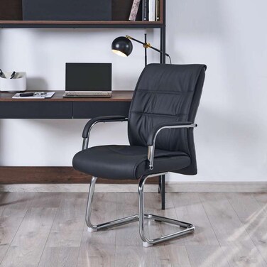 كرسي زوار المكتب ألترابيت من بان هوم - أسود